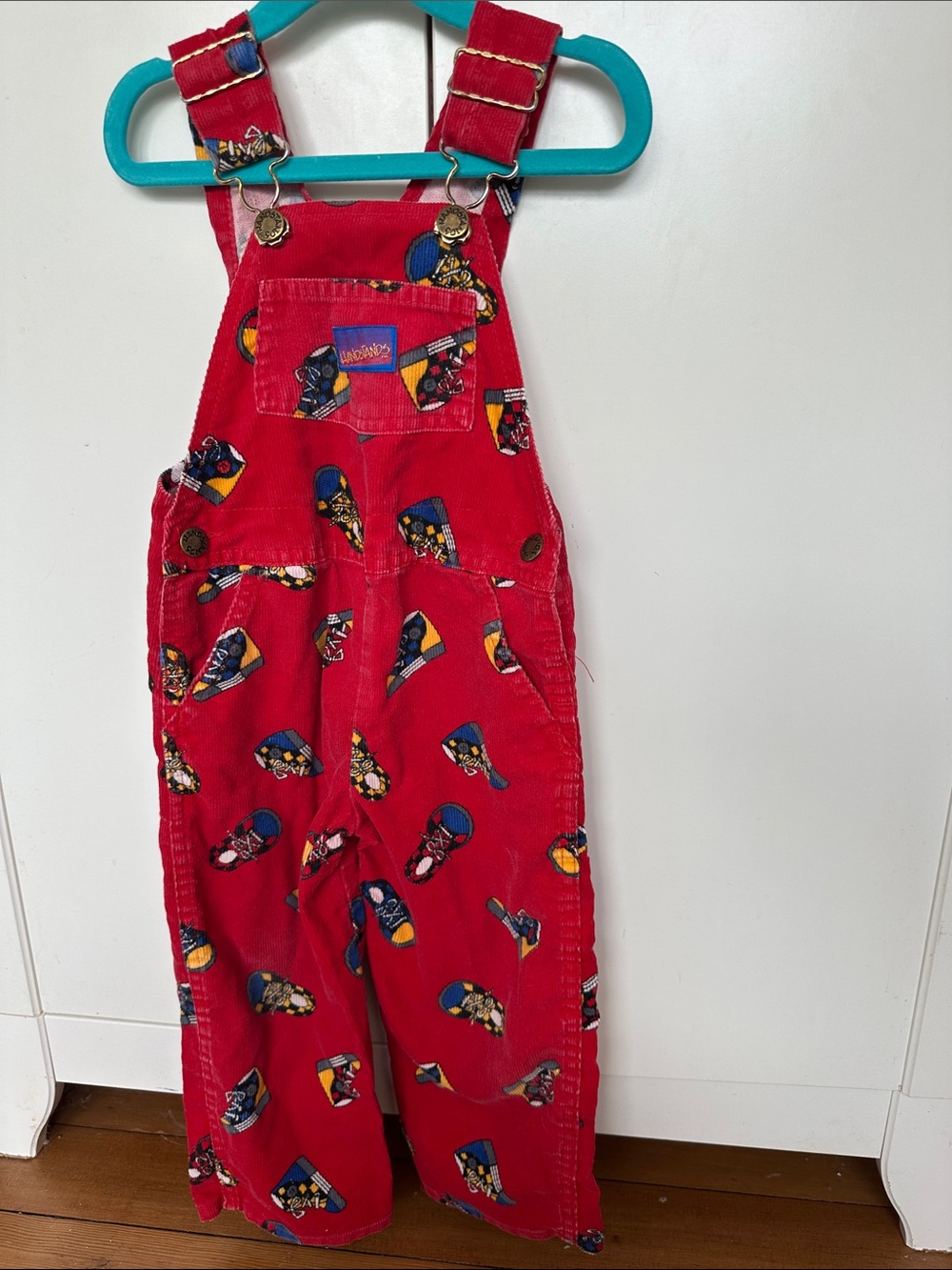 Vintage Handstands corduroy overall